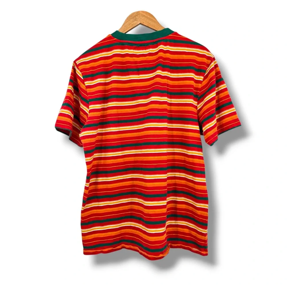 Guess Vibras J Balvin Striped Tee Retro 80s 90s Multicolor T-Shirt‎ Men's Size M - Picture 2 of 9